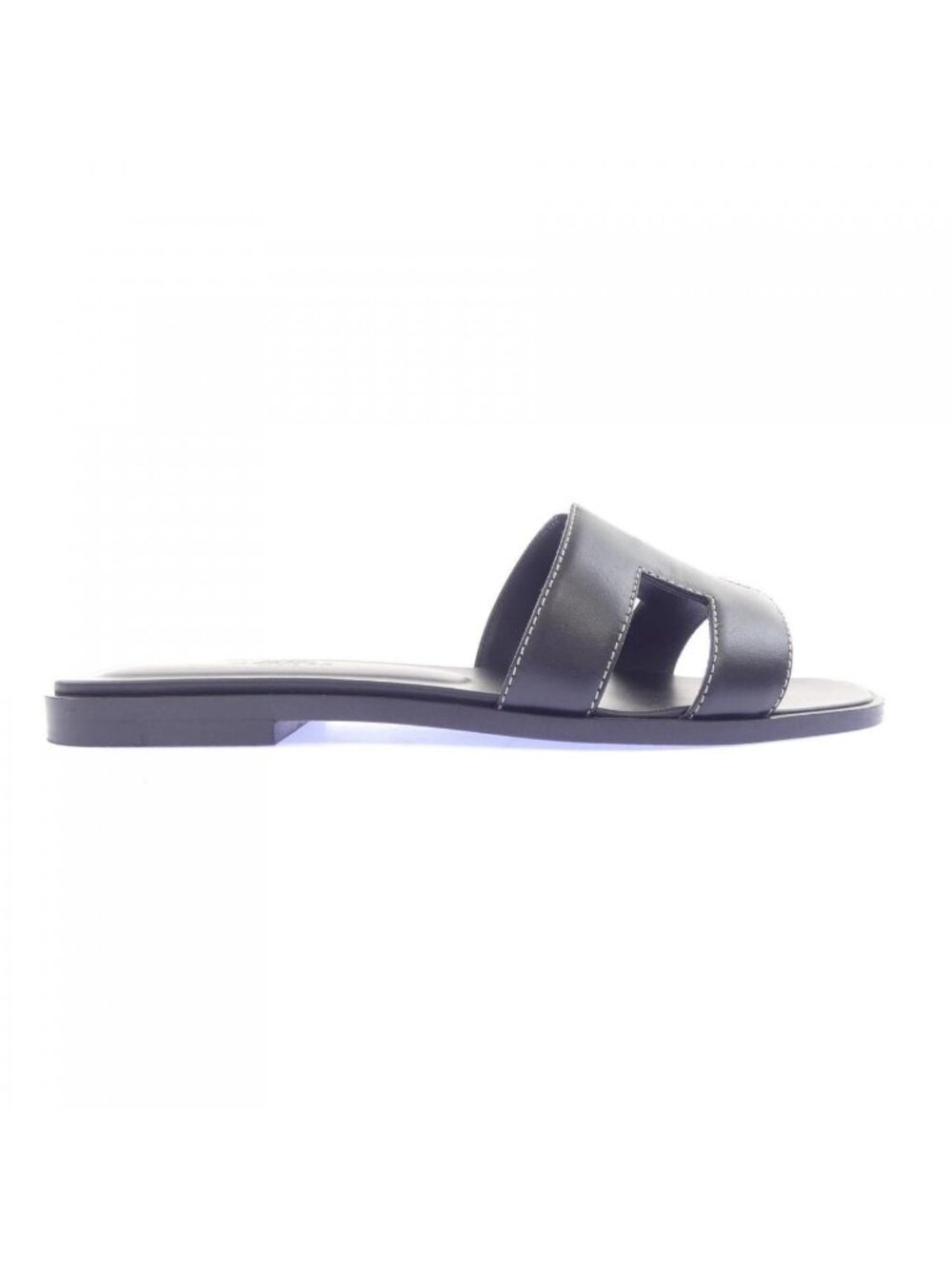 Hermes Oran Sandals Black